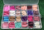 Reusable Fake Nails with Box – Beautiful Variety of Colors | Best Fake Nails For Girls ( Random Color Nails)