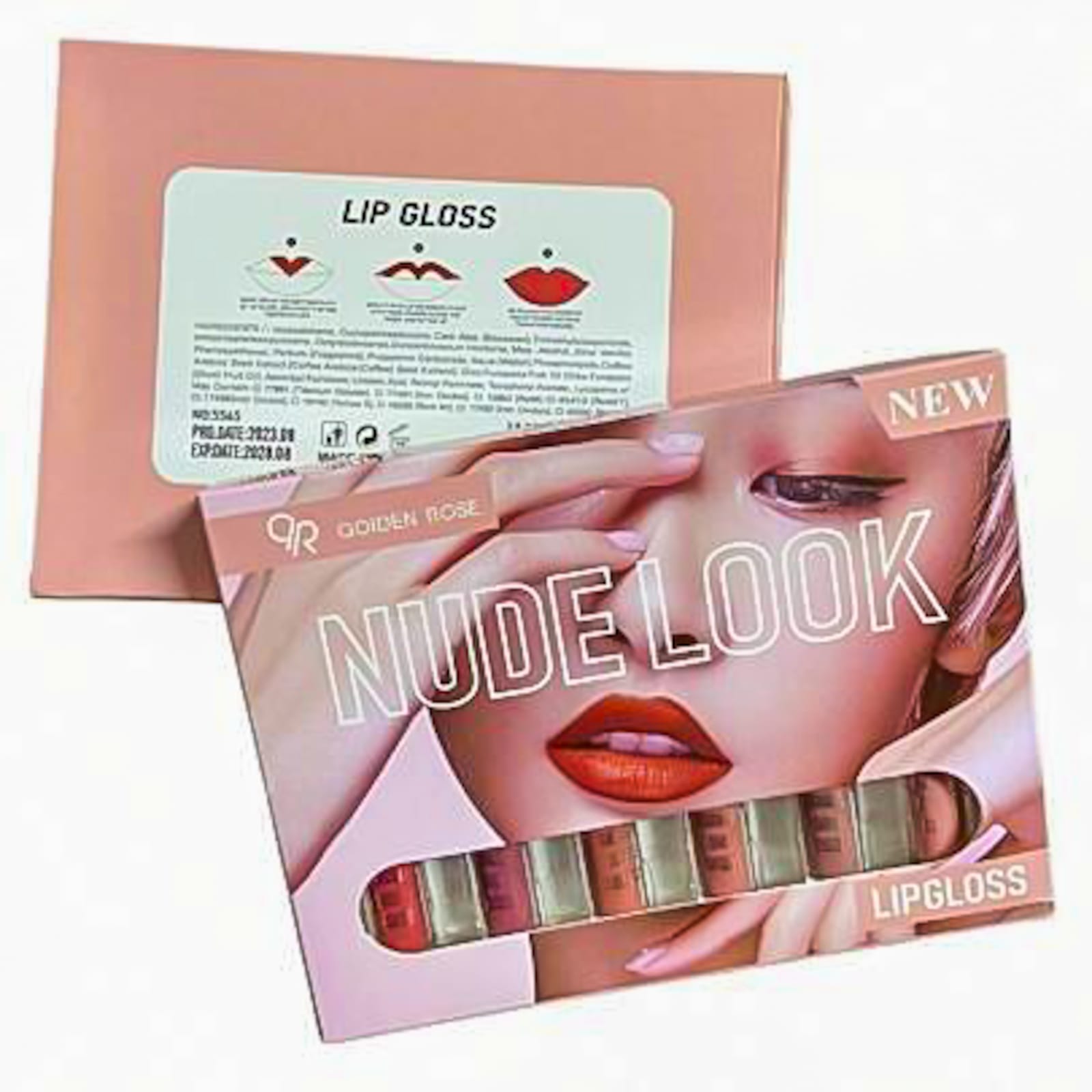 6 Pcs Nude Look High Pigment Matte Lipgloss Soft &amp; Smooth Texture Hydrating Lipsticks (Random Color)