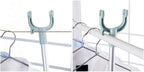 Extendable Telescopic Clothes Fork, Adjustable Laundry Hanging Fork with Hook (random color)