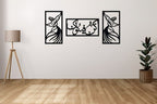 (3pcs set)  3D Wooden wall calligraphy kun faya kun  Wall Art Decorations for Home, Living Rooms, Bedrooms, and Offices Perfect for Gifting