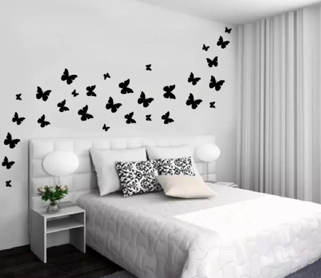 (pack of 30)  3D Wooden Butterfly  Wooden Wall Decoration Items for Home, Bedrooms Inspire Kids and Look Decent