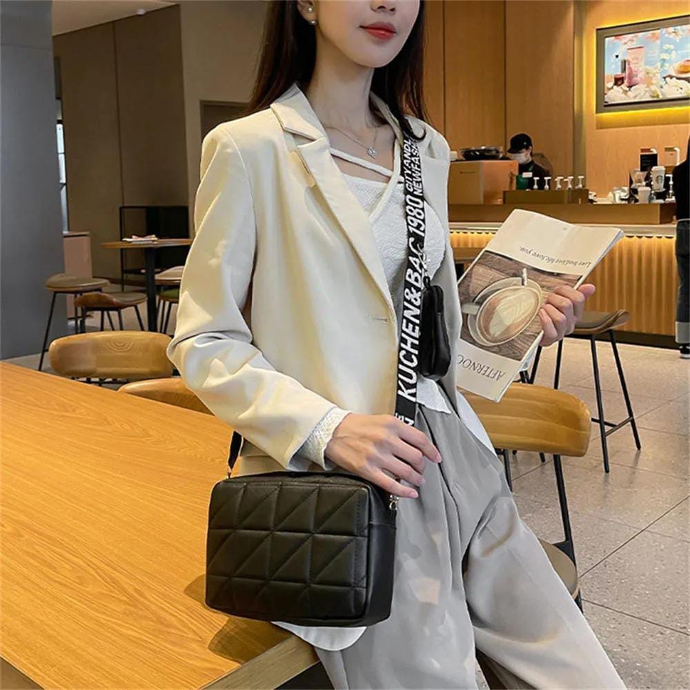 ( 2 Piece ) Girls Cross-Body Bag | Best Quality Shoulder Bag For Girls | Best Quality Bag For Women | PU Leather Cross-Body Bag