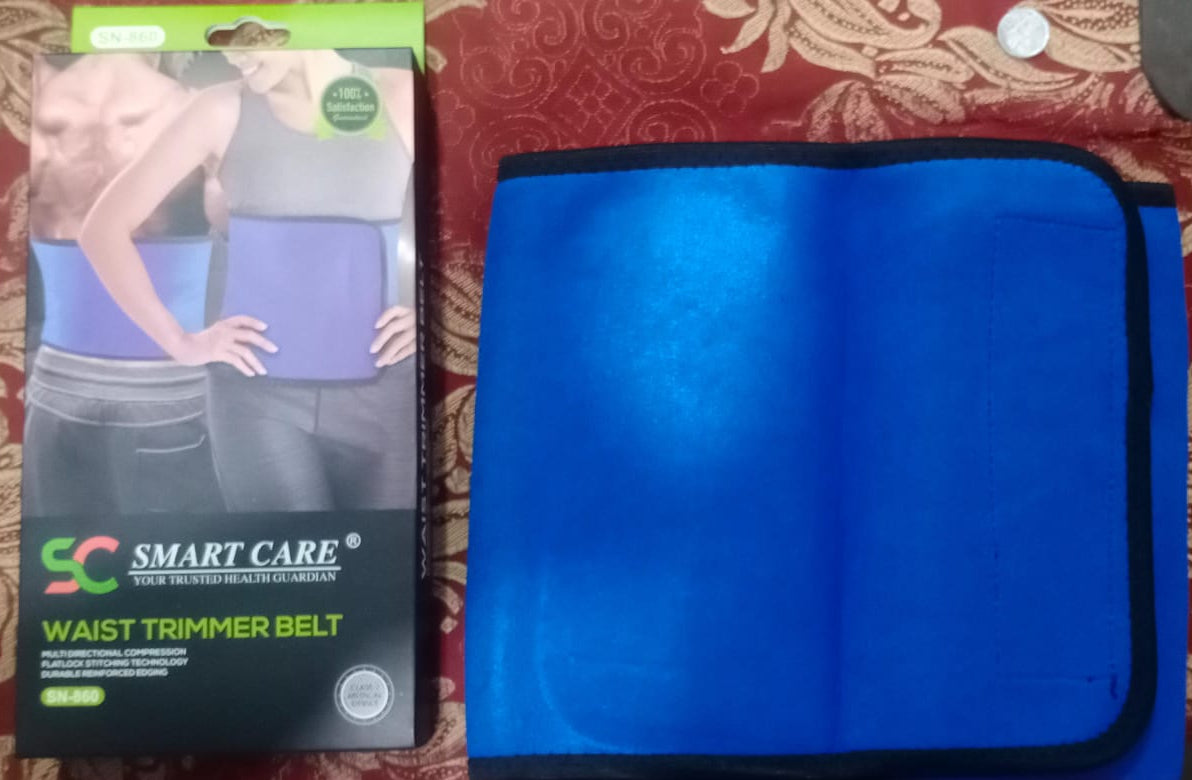 SN-860 Smart Care Waist Trimmer Belt – Free Size Adjustable Compression Sports Belt for Fitness, Weight Lifting &amp; Abdominal Support