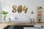 3d wall clock Wooden  Golden color  Wall Clock (804)