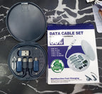 Multifunctional Data Cable Set 60W Fast Charging Cable for Android &amp; Iphone (Random color)