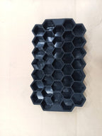 Silicone Ice Cube Tray 37 Grid Ice Cube Mold with Lid Honeycomb Ice Maker Reusable Ice Container for  Coffee Juice (Random Color)