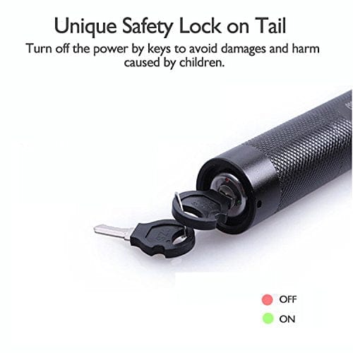 jy-303 Green Laser Pointer – Rechargeable with Lock Key, Charger &amp; Ideal for Teaching, Astronomy, Presentations More