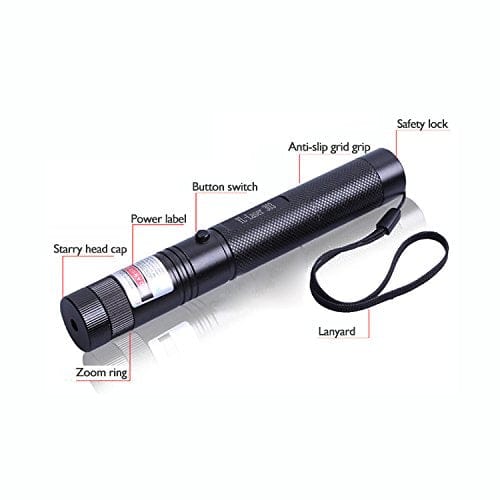 jy-303 Green Laser Pointer – Rechargeable with Lock Key, Charger &amp; Ideal for Teaching, Astronomy, Presentations More