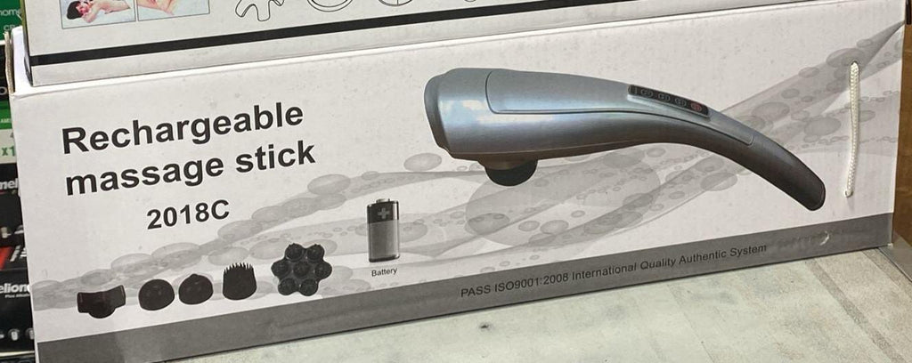 2018c Infrared Light Massager Rod – Non-Rechargeable Handheld Massager for Targeted Pain Relief and Relaxation ( Grey Color )
