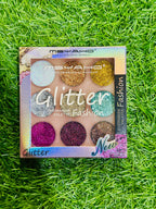 Glitter Butter Sparkle Eyeshadow Palette 9 in 1 Kit for Eye Makeup Shimmer Highlighter Metallic Eye Shadow, Rainbow Eyeshadow Pallets