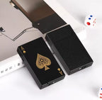 Jet Torch Playing Card Lighter, Green Flame Ace Card Lighter Windproof Refillable Lighter Playing Cards Cool Design (Metal Body) random color