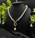 Imported Exquisite Pearl Necklace Set with Radiant Pendant &amp; Earrings | Girls &amp; Women Fashion