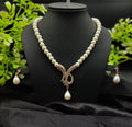 Imported Exquisite Pearl Necklace Set with Radiant Pendant &amp; Earrings | Girls &amp; Women Fashion