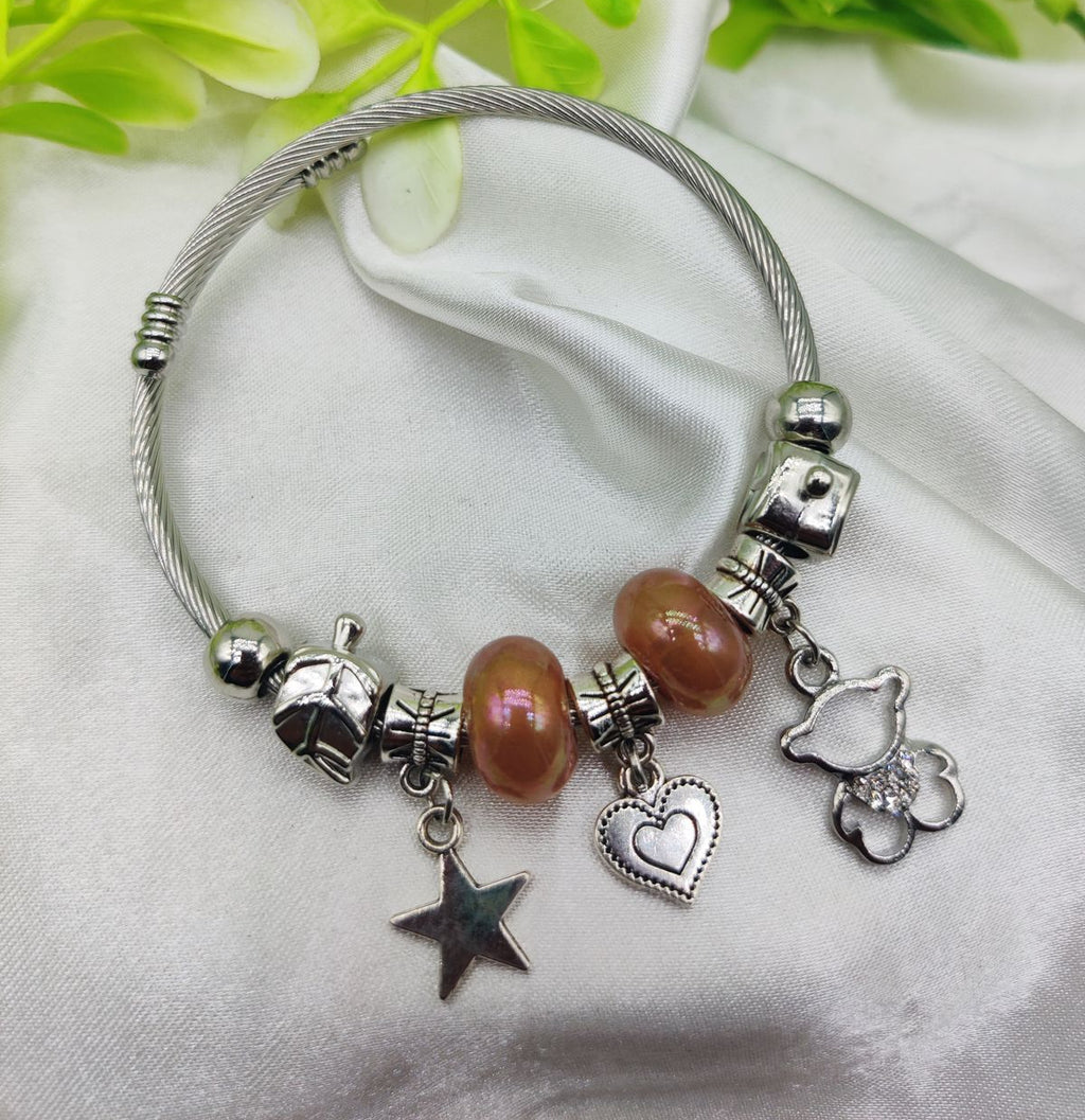 1 Piece Imported Radiant Star Charm Pandora Bracelet | Best Quality Bracelet For Girls &amp; Women | Girls &amp; Women Jewellery
