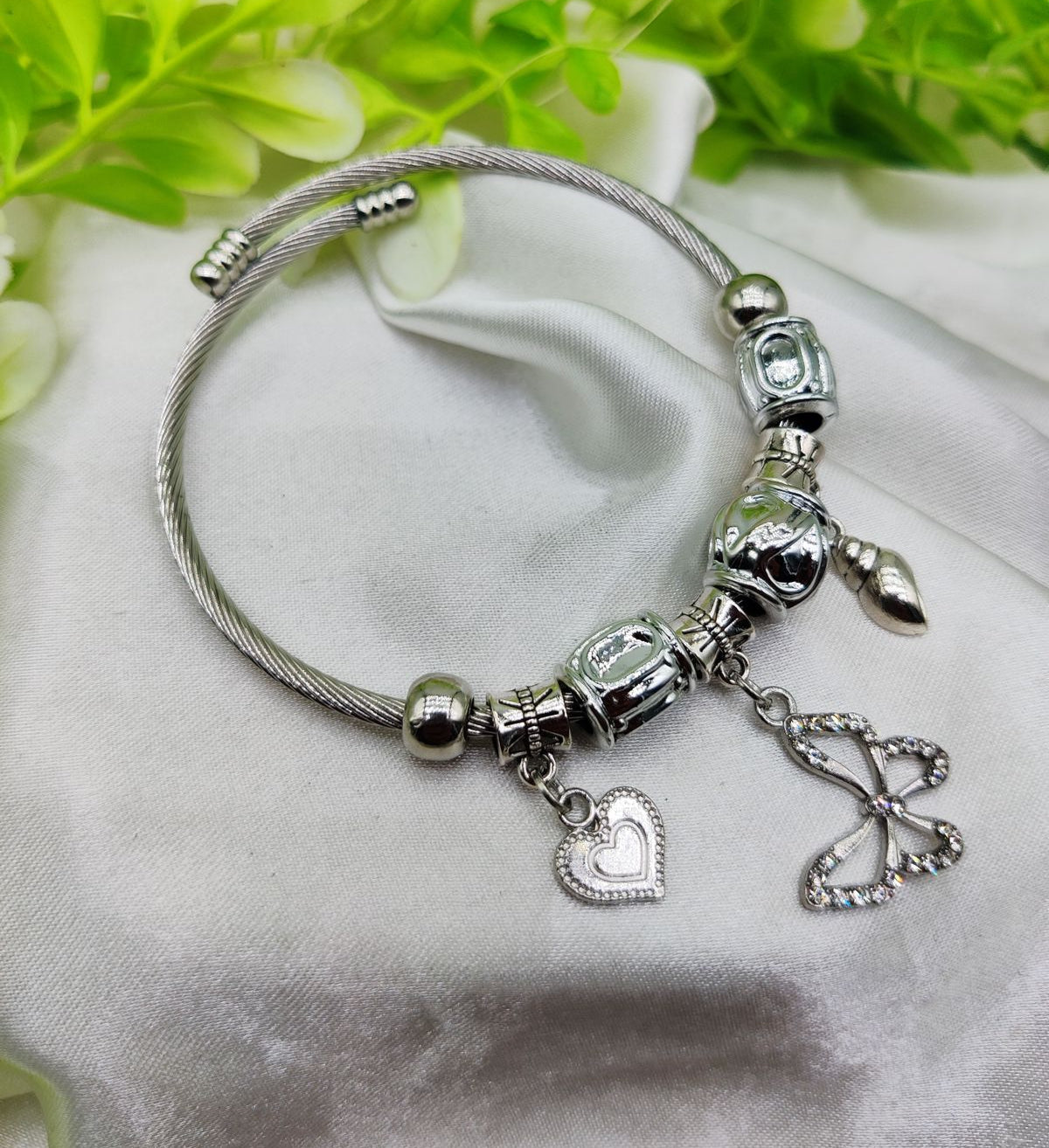 1 Piece Imported Stunning Pandora Butterfly Charm Bracelet | Best Quality Bracelet For Girls &amp; Women | Girls &amp; Women Jewellery