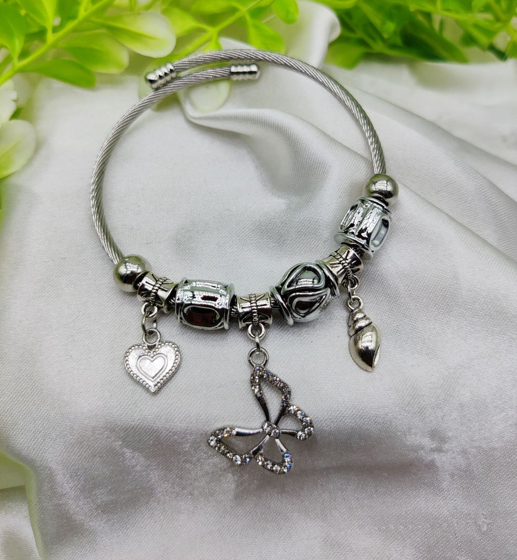 1 Piece Imported Stunning Pandora Butterfly Charm Bracelet | Best Quality Bracelet For Girls &amp; Women | Girls &amp; Women Jewellery