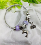Imported Elegant Dolphin Charm Pandora Bracelet with Purple Accents | Best Quality Bracelet For Girls &amp; Women | Girls &amp; Women Jewellery