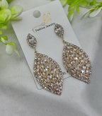 Imported Luxury Crystal Drop Earrings - Intricately Designed for Elegance - Luxurious Gold Finish | Best Quality Artificial Earrings For Girls &amp; Women