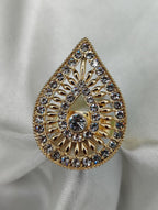 1 Piece Import Radiant Teardrop Crystal Embellished Ring | Best Quality Adjustable Ring For Girls &amp; Women | Ring For Every Occasion