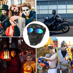 Motorcycle Skull Mask Cycling Windproof Full Face Skeleton Protective Mask Colorful Sickle Color Tactical Bike Bicycle Mask