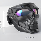 Motorcycle Skull Mask Cycling Windproof Full Face Skeleton Protective Mask Colorful Sickle Color Tactical Bike Bicycle Mask