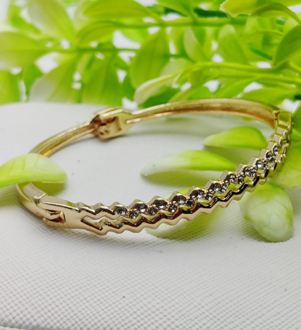 Adjustable Imported Luxury Zig-Zag Crystal Bracelet – A True Statement of Elegance | Best Quality Artificial Bracelet For Girls &amp; Women | Bracelet For Every Occasion | Elegant Design