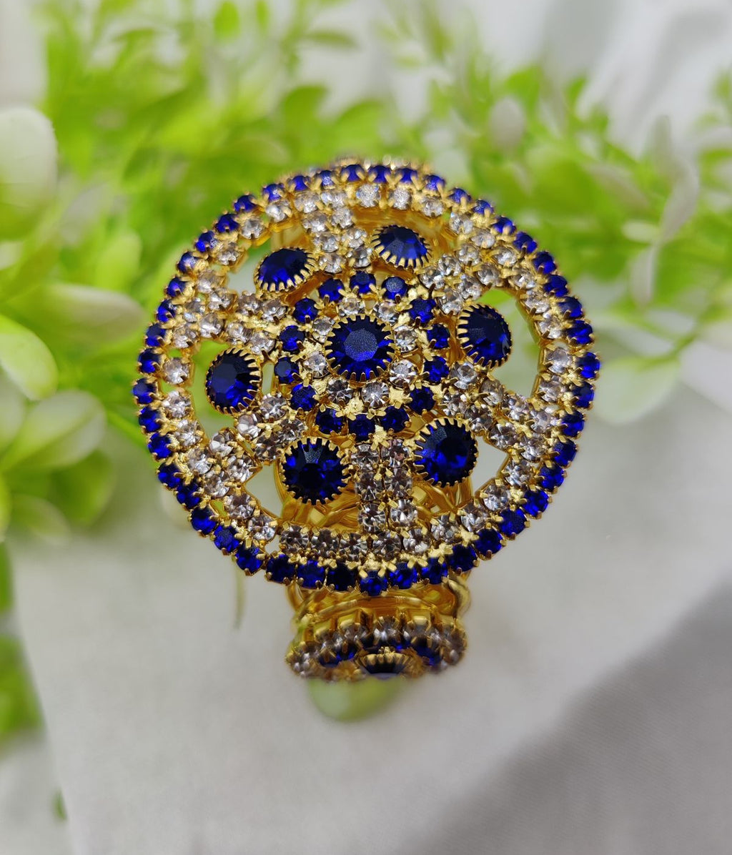 Imported Radiant Crystal Golden Wheel Bracelet – Adjustable Bracelet – Best Quality Artificial Bracelet For Girls &amp; Women | Bracelet For Every Occasion - Random Color