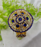 Imported Radiant Crystal Golden Wheel Bracelet – Adjustable Bracelet – Best Quality Artificial Bracelet For Girls &amp; Women | Bracelet For Every Occasion - Random Color