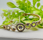 Radiant Adjustable Circle Crystal Bracelet - Imported Elegance | Best Quality Artificial Bracelet For Girls &amp; Women | for Every Occasion