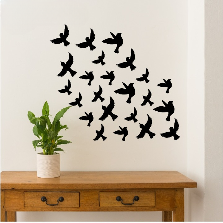 Buy One Get One Free 3D Wooden Sparrow ( Pack off 30 ) And Butterfly ( Pack off 30 ) Wooden Wall Decoration Items for Home, Bedrooms Inspire Kids and Look Decent