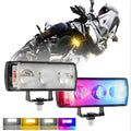 1 Pc Mini LED Driving Fog Light | 4-Color Auxiliary Spotlight for ATV, SUV, UTV (12-80V) – Hi/Low Beam