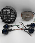 Pack of 3 Cafe racer kit Item's Cafe Racer Style Bike Lighting Set | Headlight, Taillight &amp; Indicators