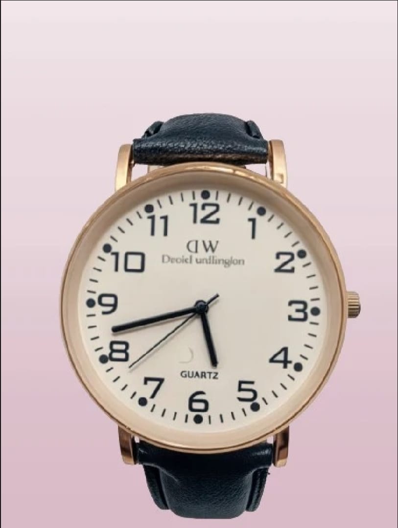 Family Gift Pack of 3 Watches | Best Quality Watches | Daniel Wellington Watch + LG Quartz Watch + Apple Logo Digital Watch | Watches ( Without Box ) (Random Color)