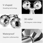 3D Face Massager Roller – 360° Rotation Handheld Y-Shape Plastic Tool for Face Lifting, Anti-Wrinkle, Skin Firming, and Full Body Relaxation | NM-091 ( Random Color )