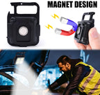 Portable COB High Bright Flashlight Multifunction Keychain Lamp Buit-in 150mAh Lithium Battery Waterproof Outdoor Torch Lantern