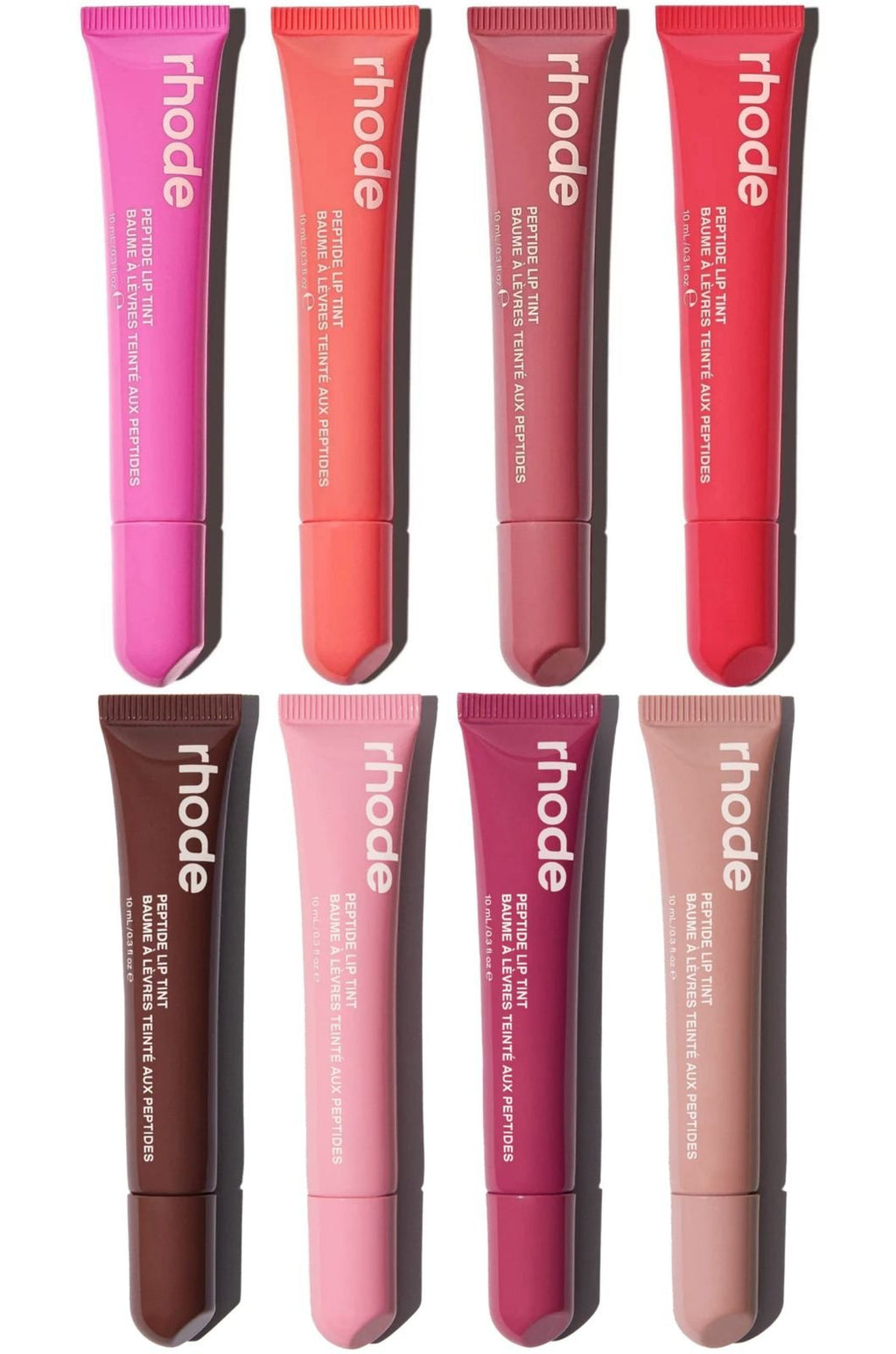 8 Colors Rhode Lip Care Series | Tinted Lip Balm | Lasting Moisturizing Blushes | Hydrated Lip Gel Oil | Pout Lips Long-acting Lip Treatment(1 pc)