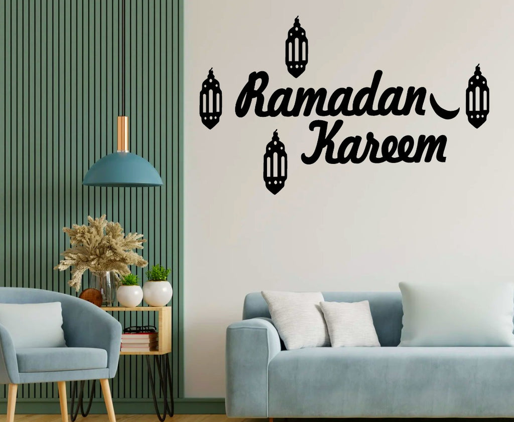 Ramzan kareem Islamic calligraphy 3D Wooden wall Decorative Gift Stylish Design Office Living Room I Decorating Items