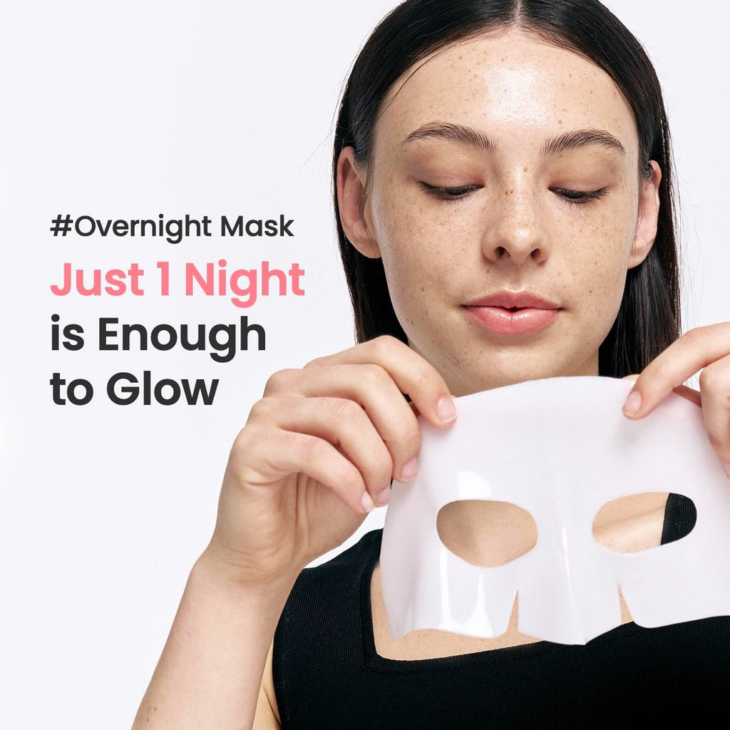 1 Pc Bio-Collagen Real Deep Mask, Hydrating Over Night, Facial Sheet Mask, Pore Minimising, Firming, Collagen Mask, Hydrating Overnight Skin Care Mask