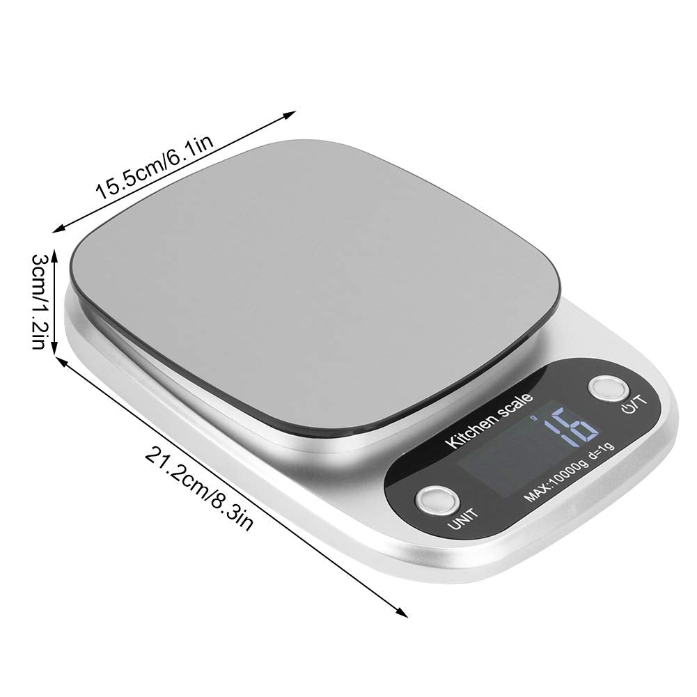 Kitchen Digital Weight Scale Digital Kitchen Scale Digital Weight Machine | Digital Scale with 1 gram to 10000 gram Weight Measurement ( Plastic )