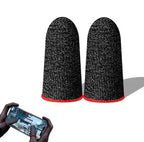 Premium Gaming Finger Sleeves Bundle -  Breathable, Anti-Sweat, Touch Screen-Friendly Thumb Gloves for PUBG &amp; Mobile Gaming
