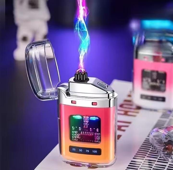 Electric Lighter - Charging Lighter Creative Personality - Cigarette Lighter | Electric Rechargeable Cigarette Lighter ( Random Color )