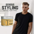 IKT Hair Styling Gel Wax | Styling Hair Frizz Fixed Fluffy  Men Styling Wax Edge Control 130g