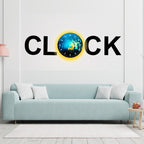 3D Wooden Alphabetic Clock With Esthetic Dial | Best Quality Alphabetic Design Clock For Home Decor | Home Decor Clock 30 inch 
