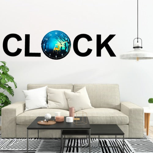 3D Wooden Alphabetic Clock With Esthetic Dial | Best Quality Alphabetic Design Clock For Home Decor | Home Decor Clock 30 inch 