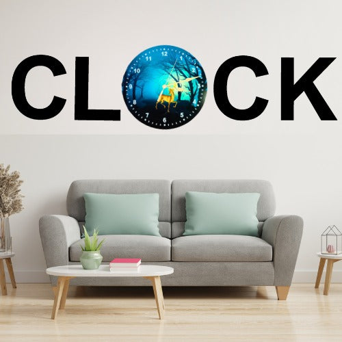 3D Wooden Alphabetic Clock With Esthetic Dial | Best Quality Alphabetic Design Clock For Home Decor | Home Decor Clock 30 inch 