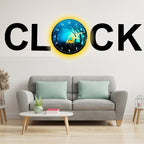 3D Wooden Alphabetic Clock With Esthetic Dial | Best Quality Alphabetic Design Clock For Home Decor | Home Decor Clock 30 inch 