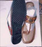 Kolhapuri Chappal Design No. 25-75 – Elegant Beige Color Traditional Footwear (With Box )