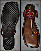 Kolhapuri Slipper Design No. 25-80 – Elegant Brown Handcrafted Footwear (With Box )