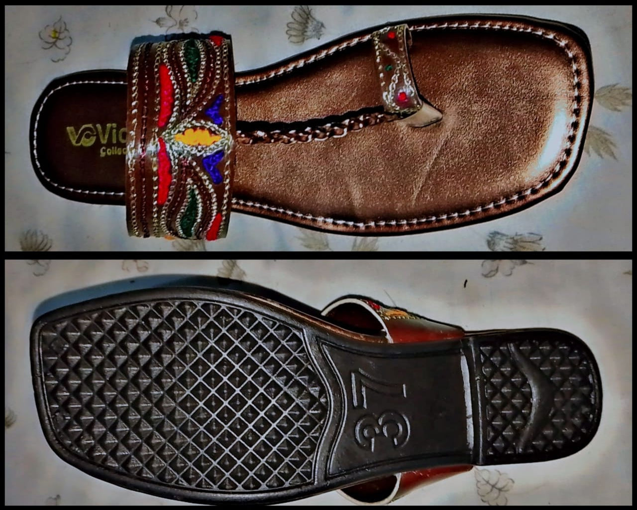 Kolhapuri Slipper Design No. 25-81 – Timeless Brown Traditional Footwear (With Box )