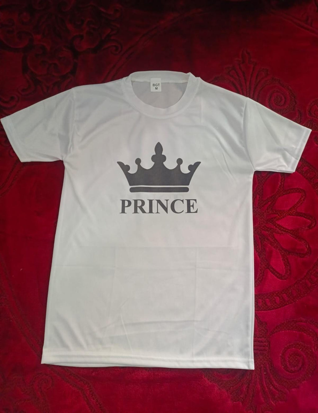 Stylish White T-Shirt with Cute Design – Best Quality T-Shirts For Boys | T-Shirt For Men | Printed T-Shirts - Prince T-Shirts  | Prince Design T-Shirt